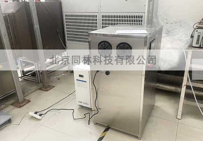 江蘇某單位管道臭氧消毒測試現(xiàn)場